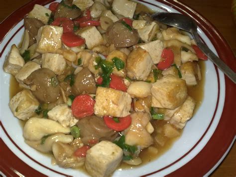 Resep masakan harian irit ala hotel steak bakso ayam tahu. Resep Tahu Tumis Jamur ~ Beralihlah Hidup Sehat Dengan Alam