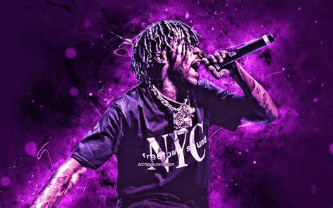 Lil Uzi Vert In Dark Purple Background Anime Hd Music Vrogue Co