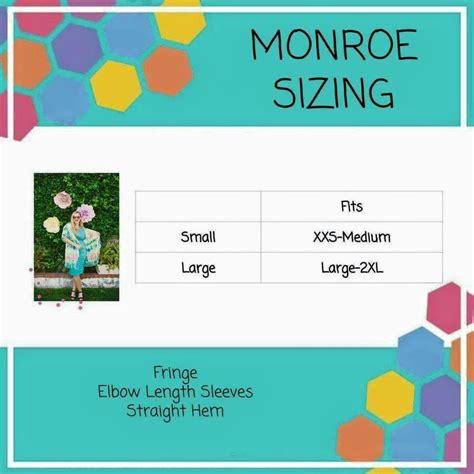 Monroe Sizing Lularoe Size Chart Lularoe Sizing Lularoe Jill Lularoe