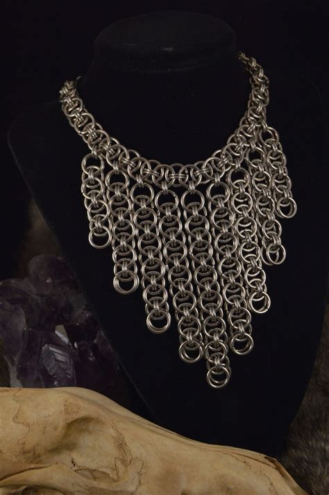 Helm Chainmaille Necklace Etsy