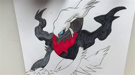 Speed Drawing Darkrai Make Friend Shaymin Youtube