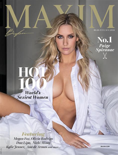 paige spiranac and maxim launch limited edition hot 100 merch maxim