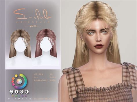 The Sims Resource Elegante Long Hair With Twist Braid Spriteii By S