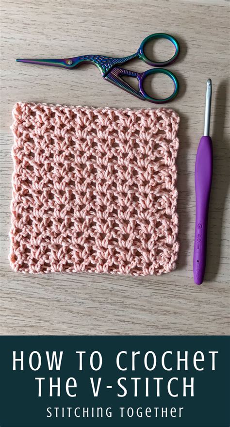 How To Crochet The V Stitch Step By Step Tutorial Stitching