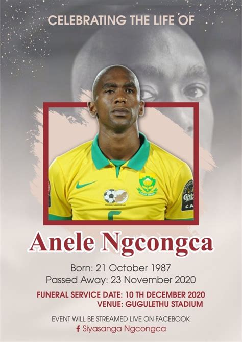 Hundreds of mourners, including soccer personalities, are attending the funeral of amazulu player anele ngcongca in gugulethu, cape town. BREAKING: NGCONGCA'S FAMILY SLAMS NATHI MTHETHWA