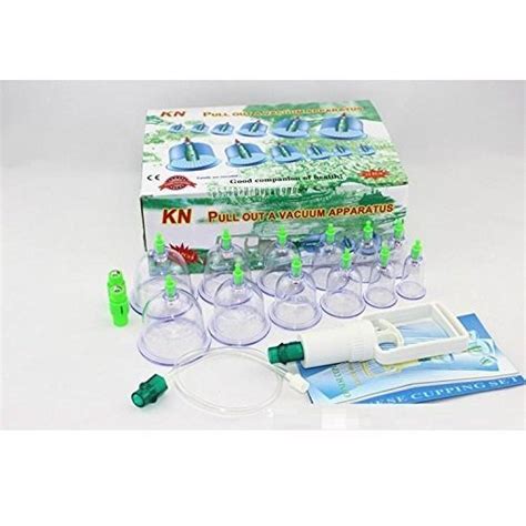 Plastic 12pcs Cups Vacuum Cupping Kit Pull Out A Vacuum Apparatus Massagers For Clinical At Rs