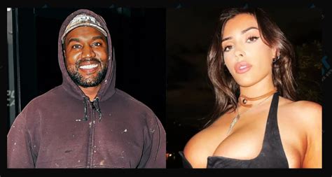 Kanye Wests Wife Bianca Censori Covers Her Chest With A Cushion Amid