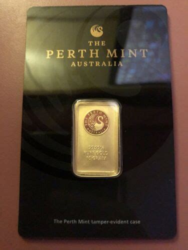 Perth Mint 10 Gram 9999 Gold Bar New Sealed In Hard Assay