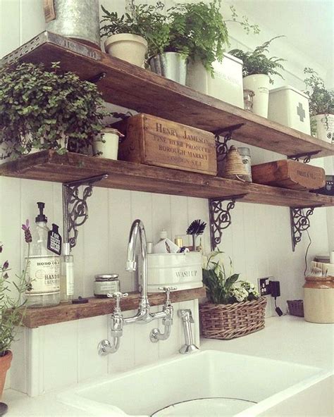 40 idées pour avoir une cuisine organisée. etagere murale cuisine bois | Étagère murale cuisine, Cuisine bois, Style cuisine