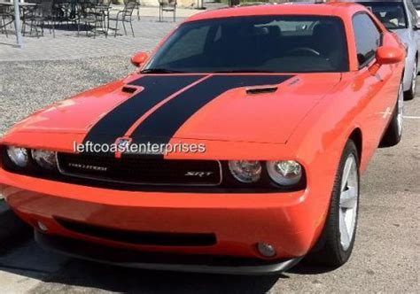 Find Dodge Challenger Sertsrt Black 3d Carbon Fiber Hood Stripesfits