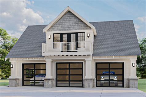 This 3 Car Detached Garage Plan Gives You 3 Individual Bays With The