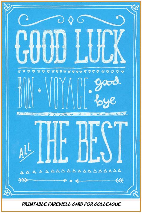 Free Printable Farewell Cards