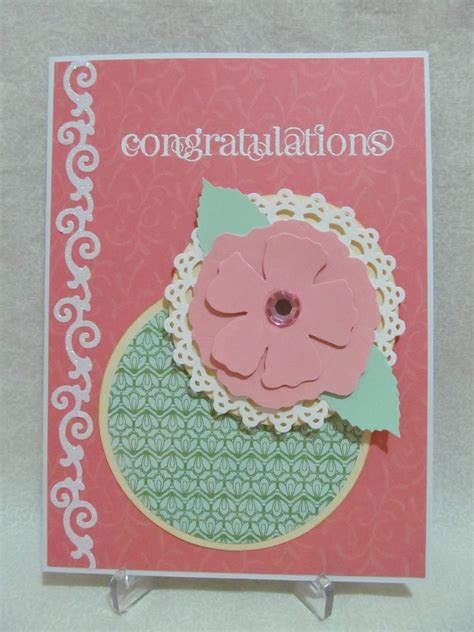Savvy Handmade Cards Floral Congratulations Card