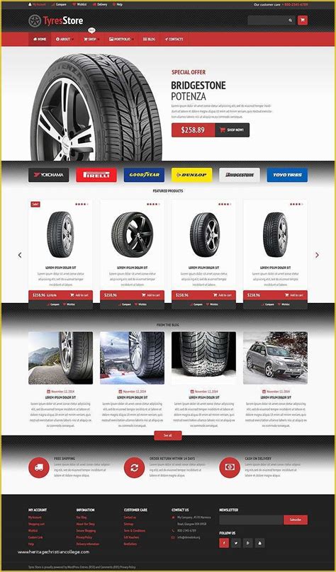 Auto Parts Website Template Free Of Auto Parts Os Merce Templates