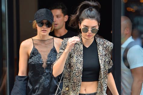 Kendall Jenner And Gigi Hadid Wear Matching All Black Looks In New York