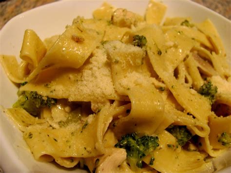 Anecdotes de Cuisine Pâtes aux œufs sauce au poulet champignons