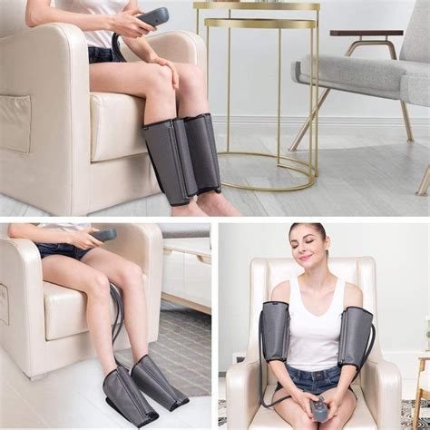 Quinear Air Compression Leg Massager For Foot Calf Arm Wrap Massage Therapy For Muscle