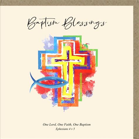 Baptism Blessings Greetings Card The Christian Shop