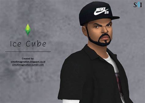 Sims 4 Cas American Rappers Celebrities Male Ice Cube Work Hard