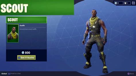 Scout Outfit Character Skin Item For Vbucks In Fortnite Battle Royale