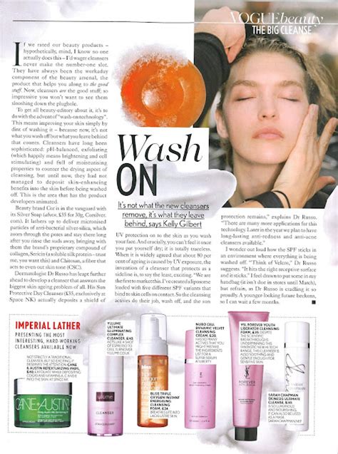 Vogue Magazine The Big Cleanse Beauty Article Cor Silver