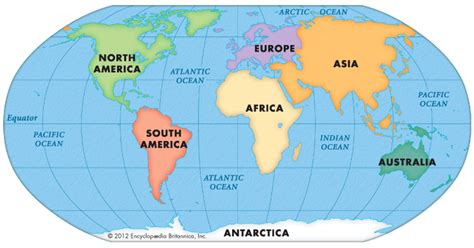 Earths Seven Continents Students Britannica Kids Homework Help