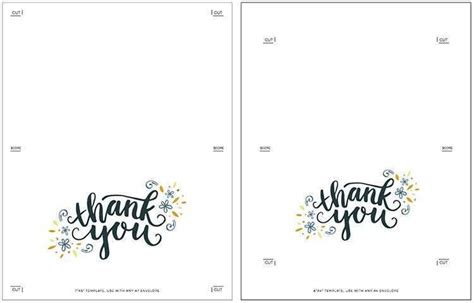 36 How To Create Free Printable Thank You Card Template Word With