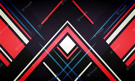 Premium Vector Modern Red And Black Geometric Design Background Vector
