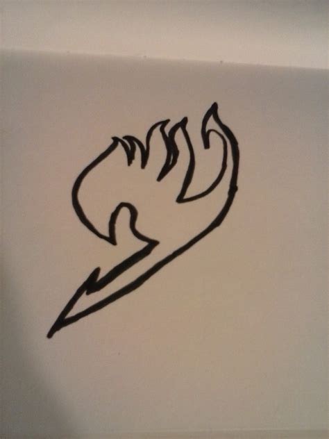 Hand Drawn Fairy Tail Logo Drawing By Twosox1988 Dragoart