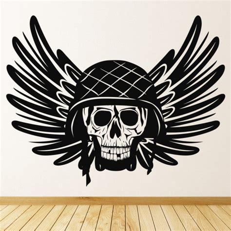 Army Skull Military War Wall Sticker