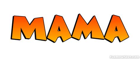 mama ロゴ フレーミングテキストからの無料の名前デザインツール
