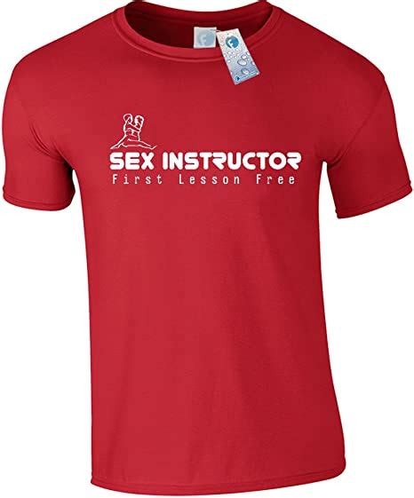 Funny Novelty Sex Instructor T Shirt Premium New First Lesson Free Love