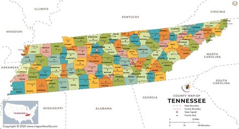 Tennessee Map With Cities Metro Map
