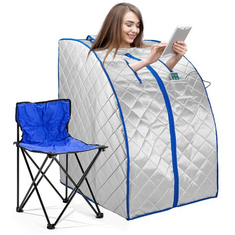 Infrared Heated Personal Sauna with Air Ionizer Generator, 5