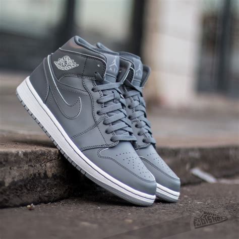 Air Jordan 1 Mid Cool Grey Cool Grey White Wolf Grey Footshop