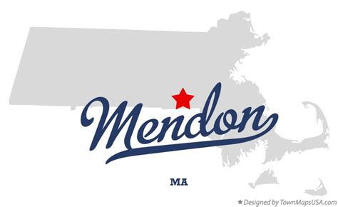 Map Of Mendon Ma Massachusetts