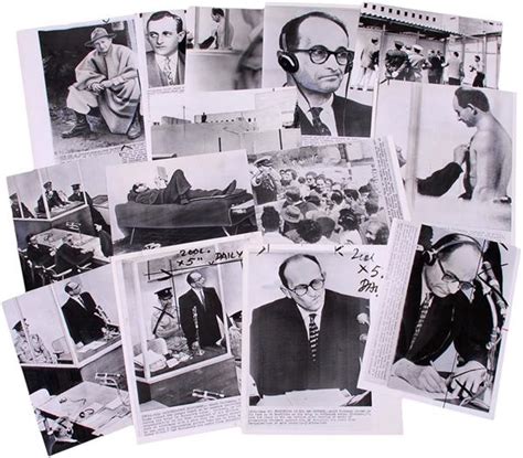 Adolph Eichmann Nazi War Crimes Trial Photographs