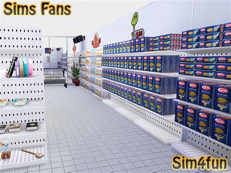 My Sims 4 Blog Supermarket Set By Sim4fun