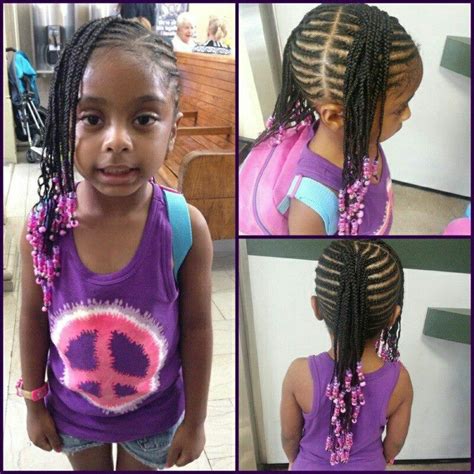 Pretty In Pink Think Im Try This 1st On My Nana Girls Cornrow