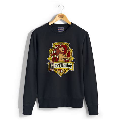 Gryffindor 2 Crest Unisex Crewneck Sweatshirt Sweater Black