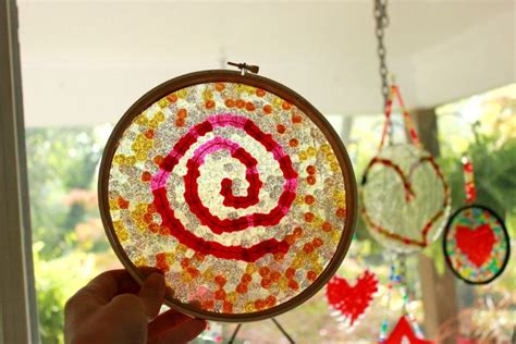 Different Ways To Make Melt Bead Sun Catchers Embroidery Hoop And
