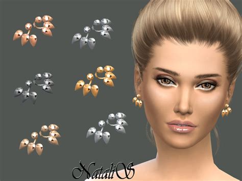 The Sims Resource Natalismetal Spikes Ear Jackets