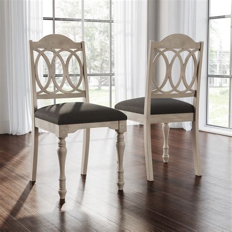 Chairs for dining room spaces with farmhouse and country style. Set of 2 Austin Farmhouse Dining Chair Gray - Abbyson ...