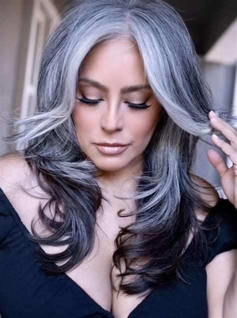 Silver White Hair Silver Hair Color Grey Hair Color Silvery Blue Hair Natural Gray Hair