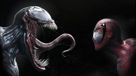 2048x1152 Venom And Spiderman Faceoff 2048x1152 Resolution Hd 4k