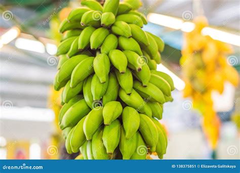 Bananas Are Sold On The Market In Asia Stock Image Image Of Bananas