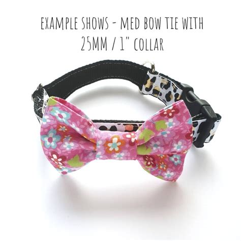 Bow Ties For Dogs Detachable Cat Or Dog Bowtie Pet Bow Tie Etsy