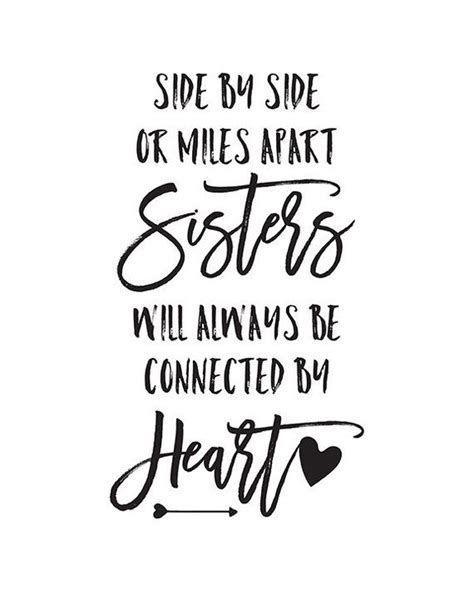Printable Sister Quotes Sisters Quote Sisters Wall Art Big Sister T