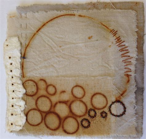 Rust Dyed Fabric Collage Julia Wright Rust Dyed Fabric How To Dye