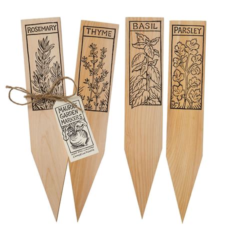 Adorable Garden Markers On Cedar Shingles Plant Markers Planting